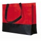 PP-Einkaufstasche Roma 2 Farben - rot/schwarz